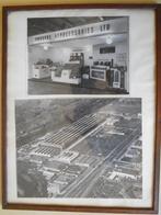 Twee lijsten met telkens twee ingelijste industriële foto's, Antiek en Kunst, Ophalen of Verzenden