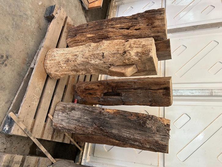 Eiken sokkel / zuil, Huis en Inrichting, Woonaccessoires | Zuilen en Pilaren, Ophalen