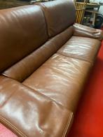 Durlet lederen 2 x 3 zit, Huis en Inrichting, Ophalen, Modern - landelijk, Driepersoons, Zo goed als nieuw
