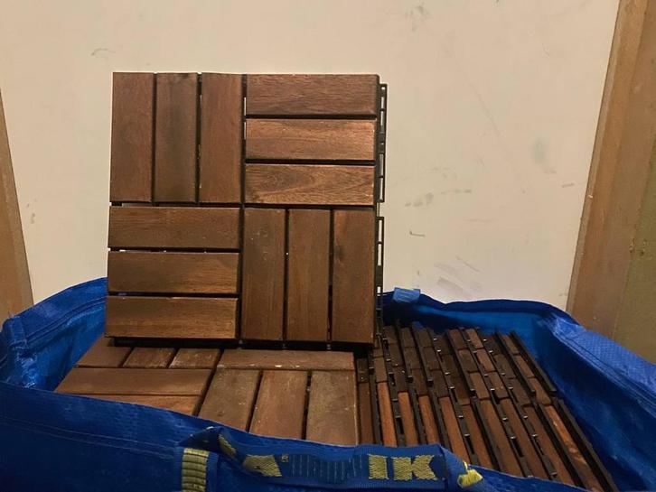 Caillebotis neuves IKEA RUNNEN en bois d’acacia pour balcon, Jardin & Terrasse, Terrasses, Bois, Enlèvement