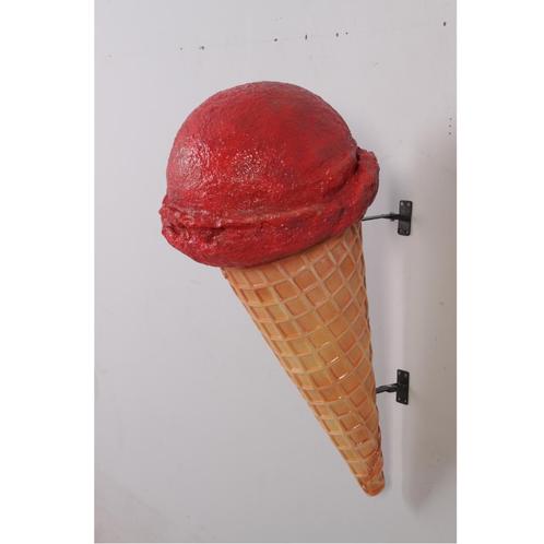 Crème glacée suspendue - Fraise - 89 cm - avec lumières, Collections, Marques & Objets publicitaires, Neuf, Enlèvement ou Envoi