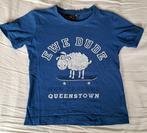 T shirt 'ewe dude, new zealand queenstown' maat 110-116, Garçon ou Fille, Chemise ou À manches longues, Utilisé, Enlèvement ou Envoi