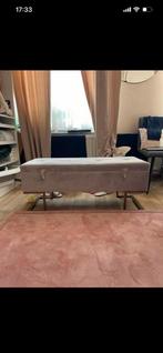 Bout de lit coffre gris, Maison & Meubles, Enlèvement, Comme neuf