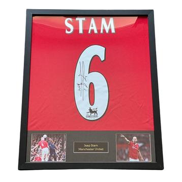 Jaap Stam gesigneerd Manchester United thuisshirt beschikbaar voor biedingen