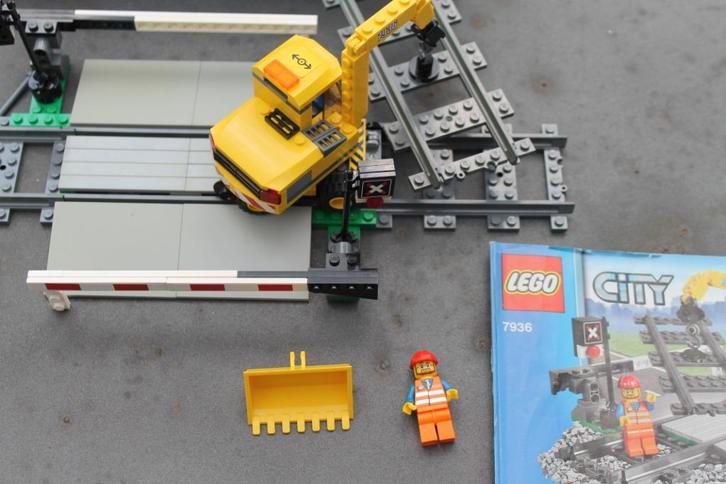 Lego 7936 City Overweg, Kinderen en Baby's, Speelgoed | Duplo en Lego, Gebruikt, Lego, Complete set, Ophalen of Verzenden