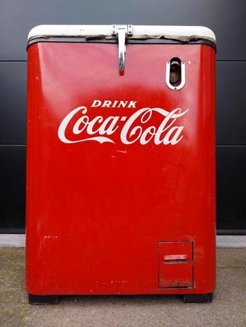 Vintage oude coca cola frigo frigibell Antwerpen, Verzamelen, Ophalen, Gebruikt