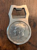 J-F Kennedy flesopener  1964, Antiek en Kunst, Ophalen of Verzenden, Zilver