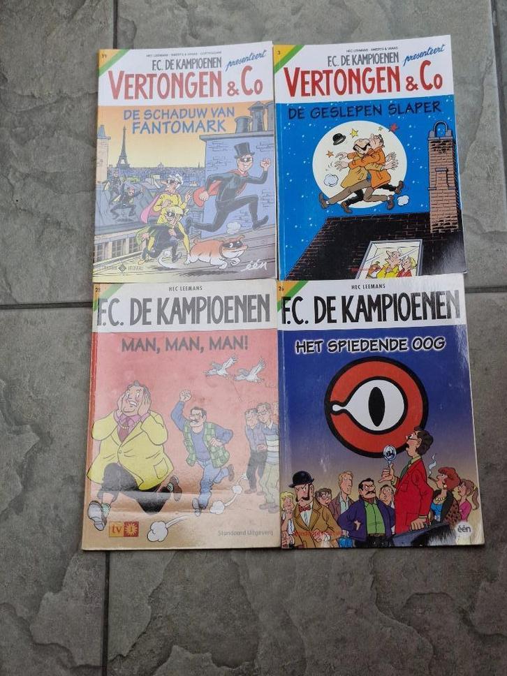 2x FC De Kampioenen en 2x Vertongen & Co, Boeken, Stripverhalen, Verzenden