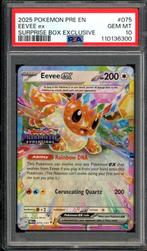 Eevee ex [Stamped] PSA 10 - 075/131 - Prismatic Evolutions, Ophalen of Verzenden, Zo goed als nieuw, Losse kaart