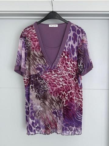 Blouse met korte mouwen / maat 48 beschikbaar voor biedingen
