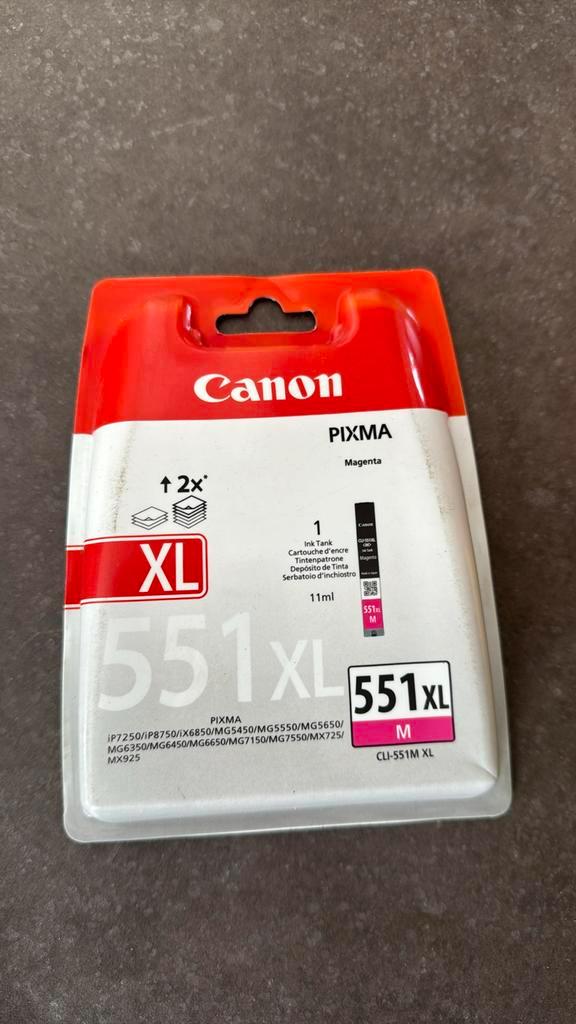 Canon CLI-551M XL Magenta Inktcartridge - Origineel, Computers en Software, Printerbenodigdheden, Nieuw, Cartridge, Ophalen of Verzenden