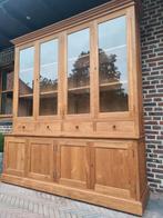 Vitroire/armoire de buffet en teck 2 pièces LIVRAISON GRATU, Teck, 200 cm ou plus, Enlèvement ou Envoi, Comme neuf