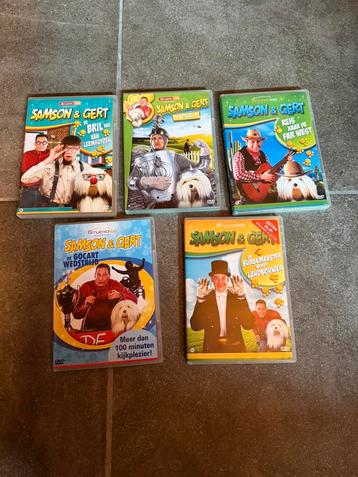 5 verschillende dvd Samson & Gert robot gocart far west  beschikbaar voor biedingen