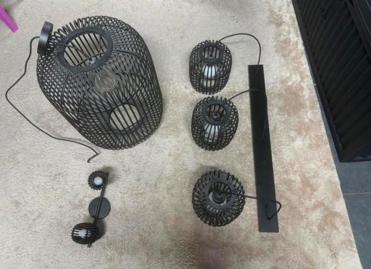 3 zwarte design hanglampen – moderne look, Auto diversen, Autospeakers, Zo goed als nieuw, Ophalen