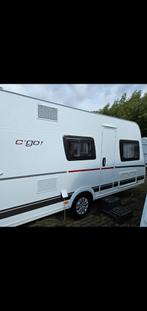 Dethleffs CGO 495QSK (2024) nieuw staat, Kachel, Dwars-stapelbed, Treinzit, Particulier