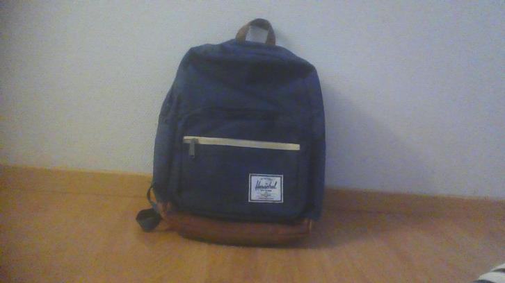 Herschel boekentas, Handtassen en Accessoires, Tassen | Schooltassen, Gebruikt, Aktetas of Boekentas, Blauw, Ophalen of Verzenden