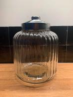 Glazen pot (+/- 25cm diameter), Glas, Pot, Bus of Blik, Ophalen of Verzenden, Zo goed als nieuw