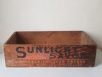 SUNLIGHT Zeep - Vintage decoratieve houten kist / doos, Ophalen of Verzenden, Huis en Inrichting