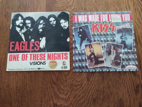 Singles vinyles Kiss/The Eagles, CD & DVD, Vinyles Singles, Utilisé, Single, Rock et Metal, 7 pouces, Enlèvement ou Envoi