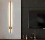 Lijn Led Wandlamp Goud stang Staaf 60cm muurlamp luxe modern, Ophalen of Verzenden, Nieuw, Glas