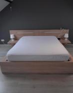 Bed 1.60m, Maison & Meubles, Chambre à coucher | Lits, 160 cm, Deux personnes, Brun, Autres matériaux