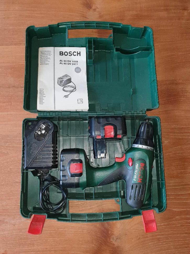 Bosch PSR 14,4 VE-2 boormachine., Bricolage & Construction, Outillage | Foreuses, Utilisé, Foreuse et Perceuse, Vitesse variable