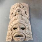 Zuid Amerikaans azteeks handgesneden masker, Antiek en Kunst, Ophalen of Verzenden