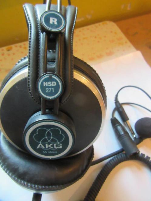 Casque AKG HSD 271 + micro, Audio, Tv en Foto, Hoofdtelefoons, Gebruikt, Over oor (circumaural), Overige merken, Ophalen of Verzenden