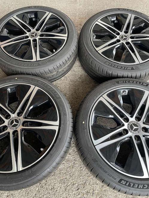 Mercedes C klasse velgen breedset 2024 met zomerbanden, Auto-onderdelen, Banden en Velgen, Velg(en), Zomerbanden, Ophalen