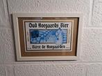 Kader hoegaarden " Oud hoegaards bier ", Ophalen of Verzenden, Zo goed als nieuw, Reclamebord, Plaat of Schild, Overige merken