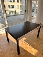 Zwarte houten IKEA tafel, Huis en Inrichting, 50 tot 100 cm, 100 tot 150 cm, Gebruikt, Rechthoekig