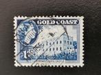 Gold Coast 1952-54 - Fort Christiansborg - slavernij, Postzegels en Munten, Ophalen of Verzenden, Gestempeld