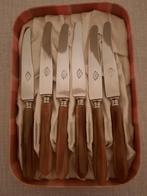Set van 6 vintage bakeliet/ossenhoorn fruitmessen, Antiek en Kunst, Ophalen