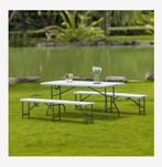 Tables et bancs de fête pour votre garden-party, Jardin & Terrasse, Tonnelles, Autres types, Pliable, Enlèvement, Neuf