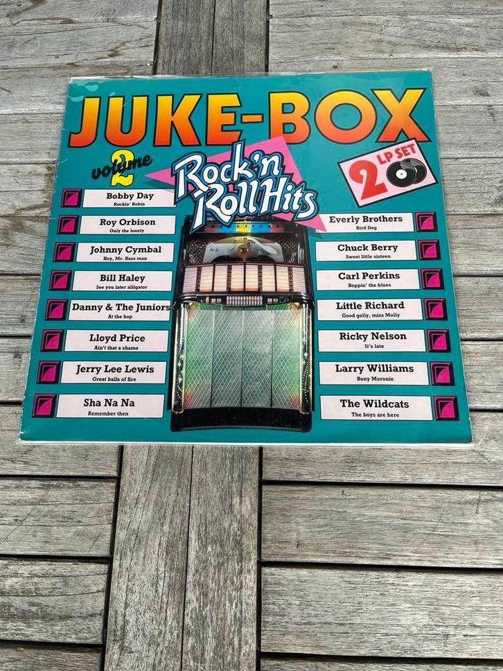 Dubbel Lp *  Juke-box rock’N roll * vol2, Cd's en Dvd's, Vinyl | R&B en Soul, Zo goed als nieuw, R&B, 12 inch, Ophalen of Verzenden