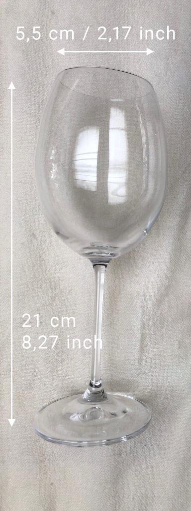 Val Saint Lambert - set van 2 kristallen glazen - 21 cm H, Antiek en Kunst, Antiek | Glaswerk en Kristal, Ophalen of Verzenden