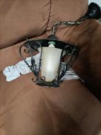 Oude luster geverfd, Maison & Meubles, Lampes | Lampes de table, Enlèvement, Utilisé, Verre