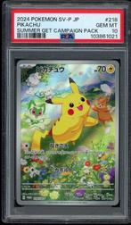 Pikachu PSA 10 - 218/SV-P - Japanese Promo 2024, Hobby en Vrije tijd, Verzamelkaartspellen | Pokémon, Verzenden, Zo goed als nieuw