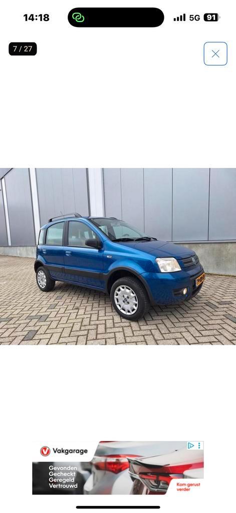 Fiat Panda 4x4, Autos, Fiat, Particulier, Panda, 4x4, ABS, Airbags, Ordinateur de bord, Verrouillage central, Air conditionné automatique
