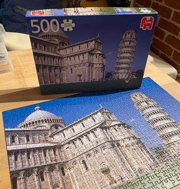 Prachtige puzzel - 500 stukjes - Tower of Pisa (Jumbo) beschikbaar voor biedingen