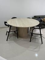 Eettafel travertin look, Huis en Inrichting, Ophalen, Zo goed als nieuw