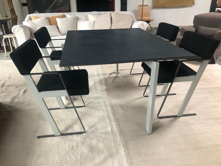 Design eetkamerset tafel stoelen castelijn spierenburg, Huis en Inrichting, Tafels | Eettafels, Gebruikt, Ophalen