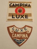 é etiketten Campina Luxe  Dessel, Ophalen of Verzenden, Zo goed als nieuw, Overige typen, Overige merken