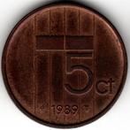 Pays-Bas : 5 Cent 1989 KM#202 Ref 14462, Reine Beatrix, Enlèvement ou Envoi, Monnaie en vrac, 5 centimes
