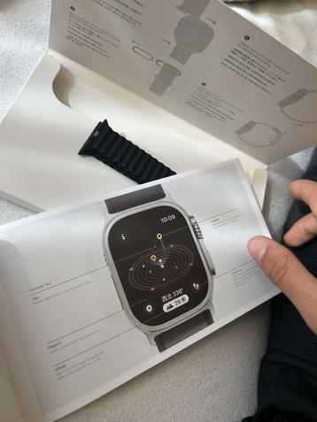 Apple Watch gen 10 ultra 2, Handtassen en Accessoires, Smartwatches, Ophalen, Zwart, IOS, Apple
