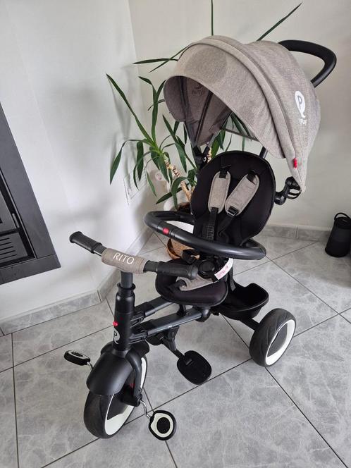 Qplay Cosy Driewieler - Loopfiets 4-in-1, Fietsen en Brommers, Fietsen | Driewielers, Gebruikt, Duwstang, Verstelbare zitting
