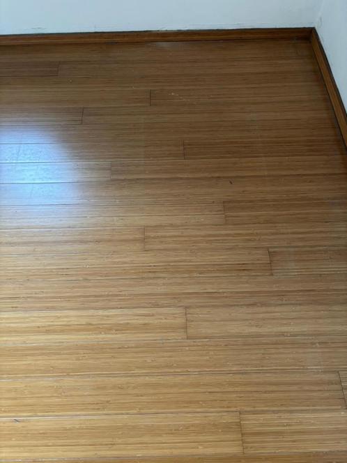 Zelf uit te breken bamboe parket (gelijmd), Doe-het-zelf en Bouw, Vloerdelen en Plavuizen, Gebruikt, Parket, Hout, 10 m² of meer