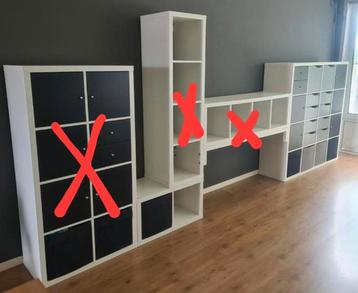 draaitafelkast opstelling van Kallaxkasten. beschikbaar voor biedingen