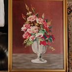 Handgeschilderd vintage bloemenschilderij - H.Vermant, Enlèvement