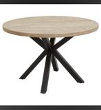 Ronde eettafel, Huis en Inrichting, Tafels | Eettafels, Ophalen, 100 tot 150 cm, Rond, Zo goed als nieuw